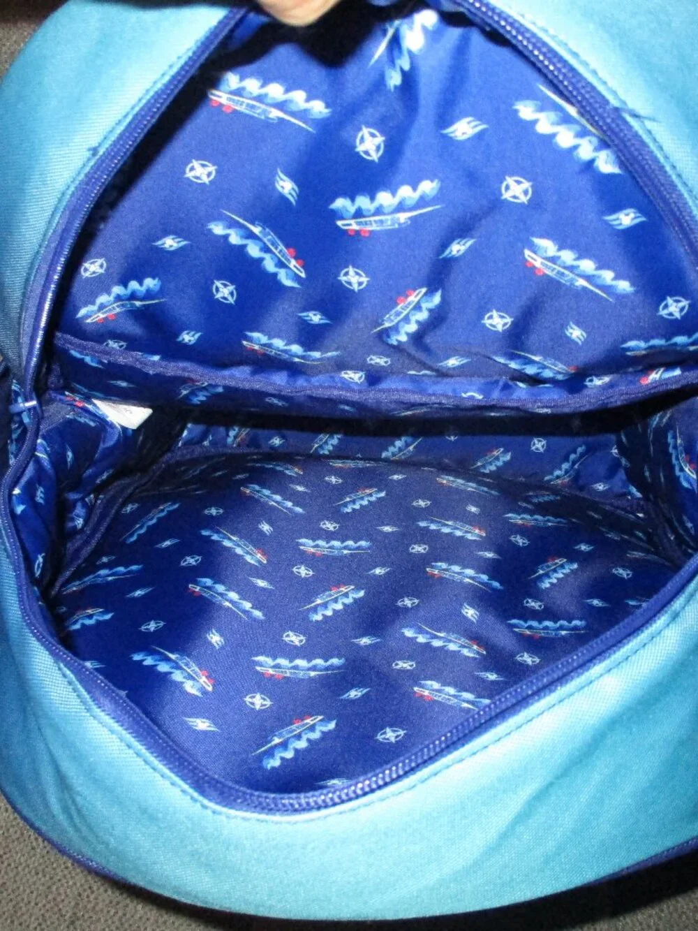 1 Disney Ombre Teal to Navy Cruise Line Backpack Mickey Mouse 2026  NWOT